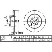 Resim Mga-50371 - Fren Dısk Arka Duz 260-4 Honda: Cıvıc 2001 2006 "h 