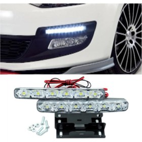 Resim ŞüsCarOto 6 Ledli Gündüz Farı Gündüz Ledi Drl Led Lamba 18w Su Geçirmez 