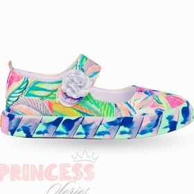 Resim Casabony Çiçek Desenli Ortopedik Kanvas Kız Çocuk Babet Sneakers 