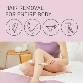 Resim Panasonic ES-WM31 5'i 1 arada çok amaçlı tıraş makinesi, vücut ve bikini bölgesi, kadınlar için tüy alıcı, kadın tıraş makinesi, 5 başlık, IPX7 su geçirmez, ıslak ve kuru, pille çalışır (1 x AA 