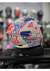 Resim Kyt NZ-Race Espergaro +1 İrıdyum Vizör Motosiklet Kaskı Pembe 