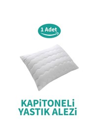 Resim Kapitoneli Yastık Alezi Pamuklu Fermuarlı Kapitone Yastık Koruyucu Yastık Kılıfı 1 Adet 