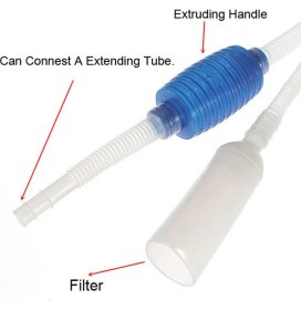 Resim Akvaryum Temizleme - Tahliye Sifonu 
