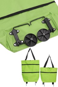 Resim Kanonik Education Pazar Arabası ve Alışveriş Çantası Çift Yönlü Kolay Tekerlekli Taşınabilir 