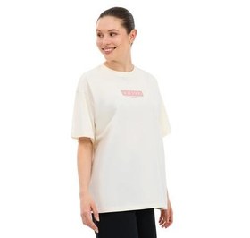 Resim Skechers W Oversize Fit Graphic Kadın T-Shirt Beyaz 