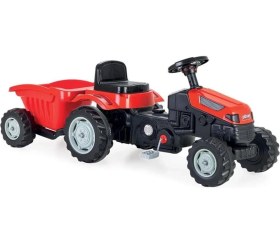 Resim Pilsan Active Römorklu Pedallı Traktör - Kırmızı Standart 