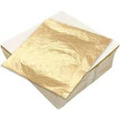Resim 100 Adet Altın Yaprak Kağıdı - Premium Kalite, Kolay Uygulama, Sanatlarda, El Sanatlarında, Kendin Yap Projelerinde, Altınlatma, Dekorasyonlarda, Resim Çerçevelerinde, Heykellerde, Mobilyalarda Kullanılabilir - Taklit Altın Folyo, Resim Çerçevesi Dekorasyonu | Altın Yaprak Dokusu | Dayanıklı El Sanat Malzemesi, Altın Dekor 