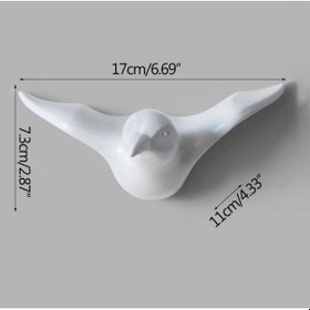 Resim Sumedecor&Design Dekoratif Tekli Kuş Modern Duvar Askılık Ev Dekorasyon Kuş Duvar 