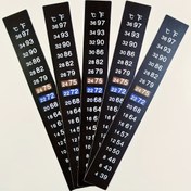 Resim 1/3/5 adet Dijital LCD Balık Tankı Sıcaklık Etiketleri - Pil Yok, 4-36°C/39-96°F Gösterim, Yapışkan, Okunması Kolay, Polietilen Tereftalat, Balık Tankı Aksesuarları | Dijital Sıcaklık Okuma | Yapışkan Etiketler 
