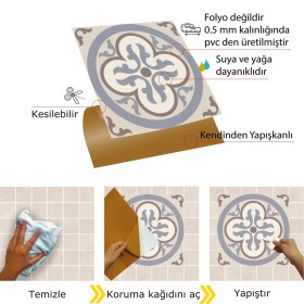Resim Tink Kendinden Yapışkanlı Alaska 01 Desenli Pvc Karo 30X30 cm (56 Adet) 5m2 
