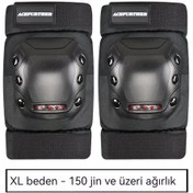 Resim Motosiklet Dizlik Dirsek Pedleri Dört Parçalı Kılıf Haki - Siyah 