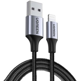 Resim Ugreen Lightning 2 Metre Örgülü Siyah Data Ve Şarj Kablosu 