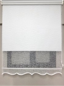 Resim Bbb Blackout Işık Geçirmez Çift Mekanizmalı Tül Stor Perde Beyaz Ts1084bl Beyaz 