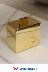 Resim Windisch Star Lıght Square 1 Swarovskı Işlemeli Tezgah Üstü 10,5 cm Pamukluk Gold 