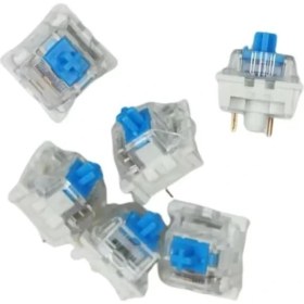 Resim Outemu Çok Amaçlı Mavi Mekanik Klavye Blue Switch Tactile Klik Sesli Yedek Tuş - 500 Adet 