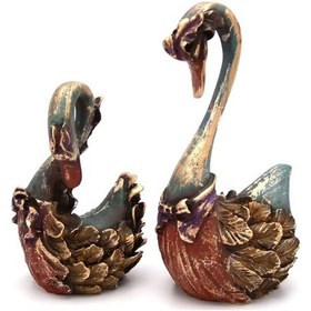 Resim Sosyete Kuğu 2'li Biblo Set 