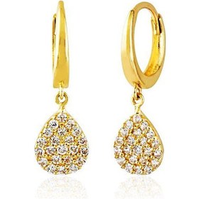 Resim Sembol Gold Sallantılı Altın Damla Küpe 14K Gold 