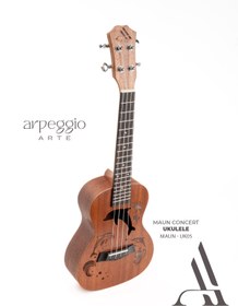 Resim arpeggio ARTE -UK05 Maun Concert Ukulele - Yunus Desenli Premium 23 inch Ukulele (Kılıf Hediyeli) 