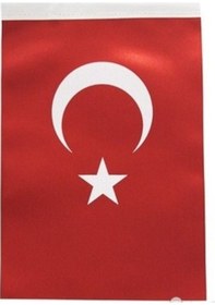 Resim Bayrak Türk Bayrağı 50CM X 75CM 5 Adet + 15 Mt İp 