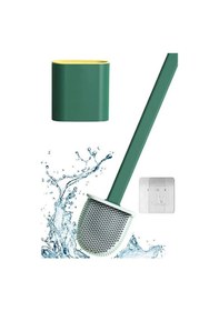 Resim River World Yumuşak Silikon Başlıklı Duvara Monte Tuvalet Fırçası Seti Yeşil Yeşil 