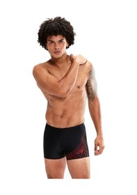 Resim Speedo Medley Logo Aquashort Erkek Yüzücü Mayosu Siyah 