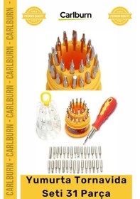 Resim Yapımarket Hassas Çok Amaçlı Laptop Cep Telefonu Metal Başlıklar Yumurta Tornavida Seti 31 Parça 