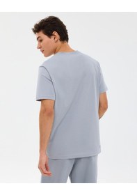 Resim Skechers M Essential T-shirt Erkek Gri Tshirt S2510017-4256 