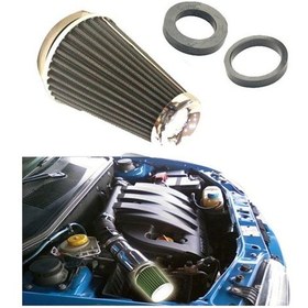 Resim Carub Hava Filtresi Tuning 2 Aparatlı Krom Gri 
