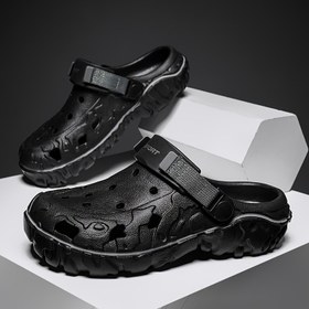 Resim Yumuşak Tabanlı Outdoor Terlik, Rahat Erkek Yeni İlkbahar-Yaz-Sonbahar Çiftler için Dayanıklı Şapkalar, İç Mekan-Dış Mekan-Plaj-Banyo 