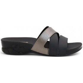 Resim 2137-flora Anatomik Tabanlı Kadın Günlük Terlik Siyah 