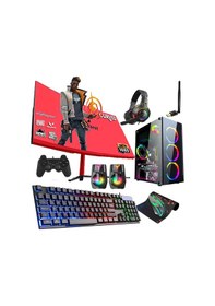 Resim DMC N91X Ryzen 5 3600 16 GB 1 TB HDD+256 GB SSD 4 GB RX550 23.8" Dos Masaüstü Oyuncu Bilgisayarı 