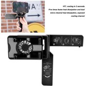 Resim 3pcs Black Cep Telefonu Soğutucu Standı, Mobil Oyun Canlı Akışı Cn Black 
