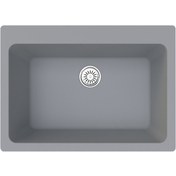 Resim Gradde Gri Tek Goz 51 x 71 T.Ustu.Sıfır.Altı Granıt Eviye Gr72 