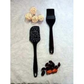 Resim Rihen's World 2'li Silikon Spatula ve Pasta Fırçası 