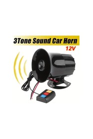 Resim AyShop 3 Sesli 115db Yüksek Ses 12v Siren Korna 