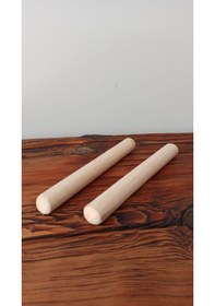 Resim Hureggo Concept Ahşap Oyun Hamuru Merdanesi 2'li Set 