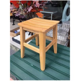 Resim Ahşap Tabure 45 Cm. Gürgen Ağacından 1.Sınıf Kalite 