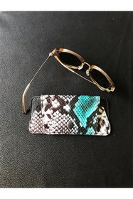 Resim ViP GiFT Gözlük Kılıfı Gözlük Kabı Hakiki Deri Snake 
