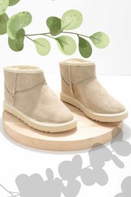 Resim Bambi Bej Süet Kadin Bot & Bootie K02956230002 