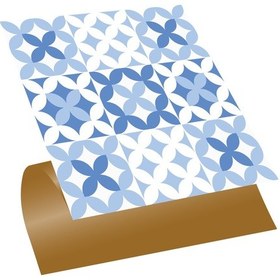 Resim Tink KENDİNDEN YAPIŞKANLI MAVİ ÇİÇEK DESENLİ PVC KARO 30X30 CM 