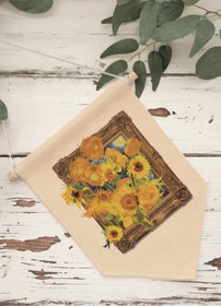 Resim Balkon Pinterest Duvar Dekoru, Van Gogh Sanat Serisi, Kanvas Flama Askılı Duvar Örtüsü NO:414 - Renkli - 4 / 21 x 30 