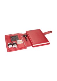 Resim Organizer Ajanda Tarihsiz Kareli 20x26 CM - Kırmızı 