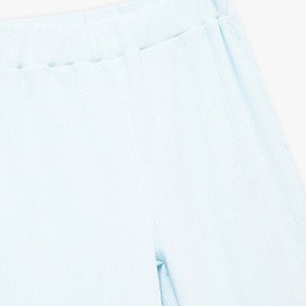 Resim Koton Viskon Karışımlı Beli Lastikli Geniş Paça Pantolon Mavi 5skg40211ak Mavi 