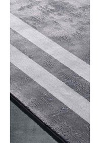 Resim By Özer Halı Gri Renk Bordürlü Modern Gümüşsuyu Black & Brown 11297 Salon Halısı Çok Renkli 