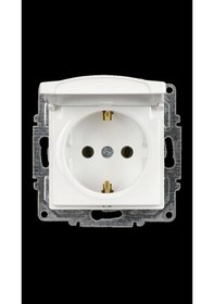 Resim Günsan Visage Beyaz Kapaklı Topraklı Priz 