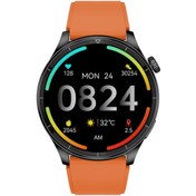 Resim Daniel Klein Kiremit Renk Ayarlanabilir Silikon Kordonlu Akıllı Kol Saati Ve Bluetooth Kulaklık 