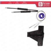 Resim Audi A3 MK2 8P 2003-2013 4/5 Kapı İçin Arka Sol Cam Kriko Seti 