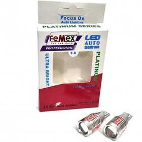 Resim FEMEX Platinum Mercekli Kırmızı T15 W16W 3035 Chip 18smd 10W Led Ampul FEMEX 