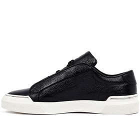 Resim Derimod Erkek Siyah Bağcıklı Hakiki Deri Sneaker,Kışlık Spor Ayakkabı 25WFD6211FT 