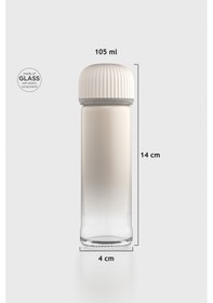 Resim Renga Line Boyalı 105 Ml Cam Tuzluk-karabiberlik 122021 Bej Bej 